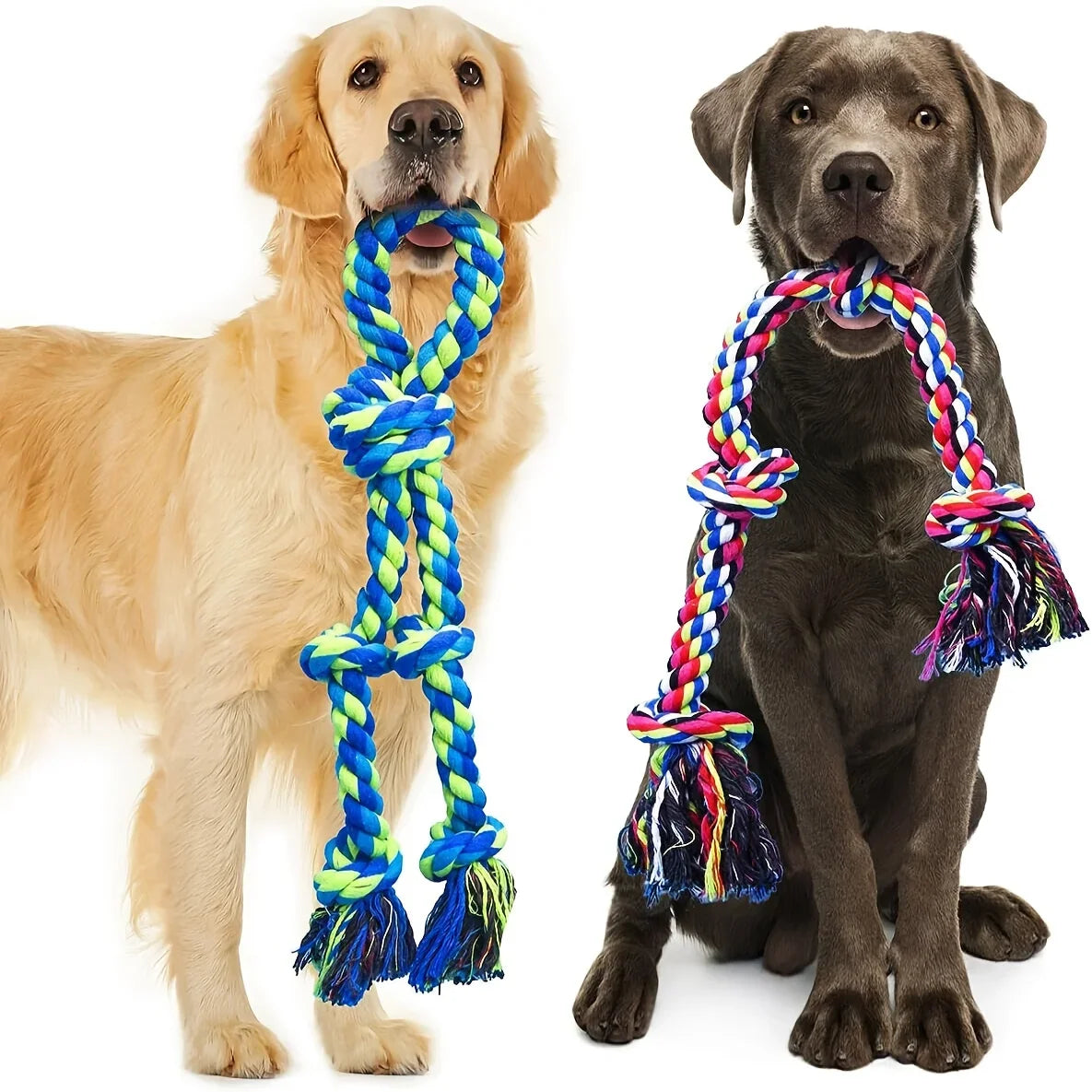 Dog Toys for Medium and Large Dogs, Teeth Cleaning Dog Rope Toys for Large and Medium Bully Chewing