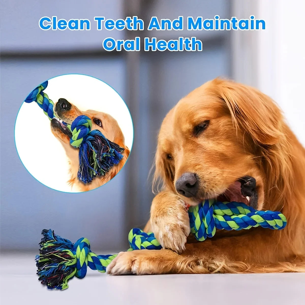 Dog Toys for Medium and Large Dogs, Teeth Cleaning Dog Rope Toys for Large and Medium Bully Chewing