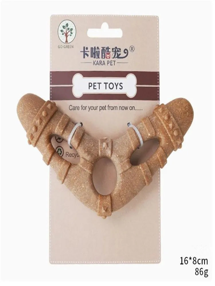 Dog toys, bone molar sticks, bite-resistant, clean teeth, self-hey, relieve boredom, small and medium-sized dog pet toys