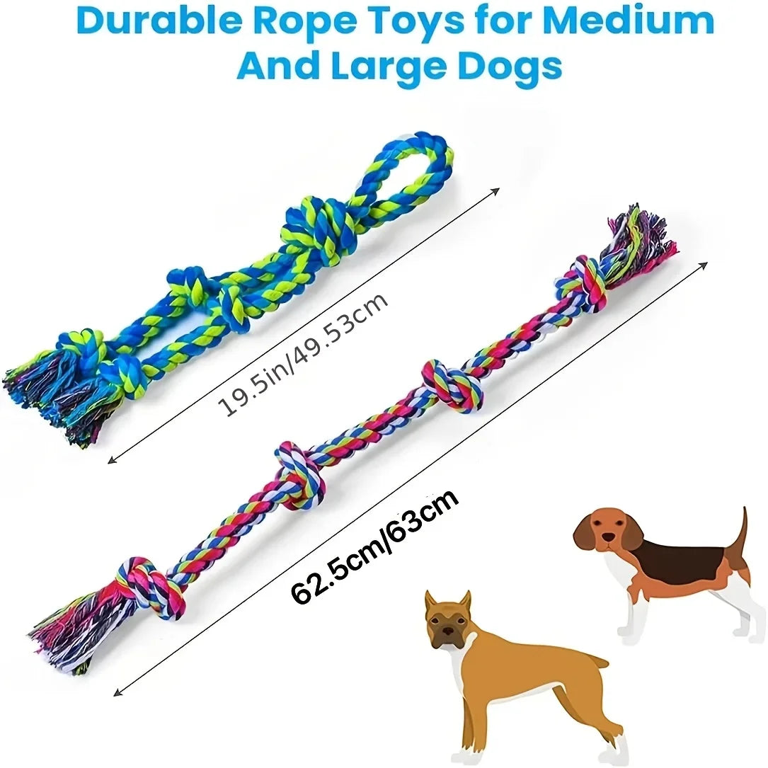 Dog Toys for Medium and Large Dogs, Teeth Cleaning Dog Rope Toys for Large and Medium Bully Chewing