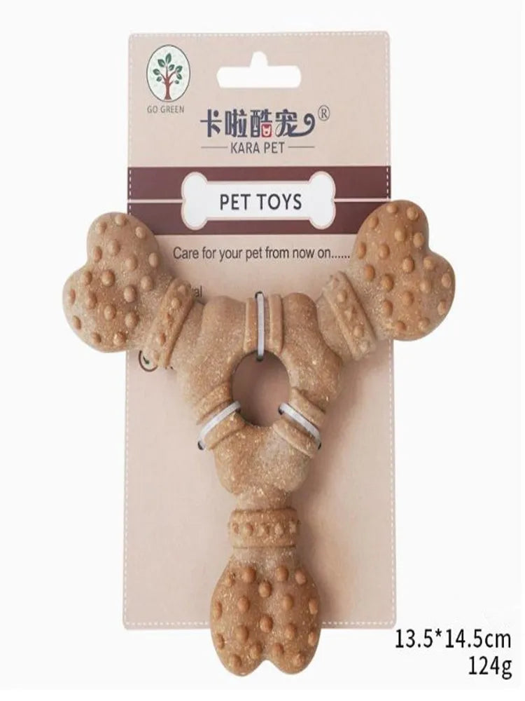 Dog toys, bone molar sticks, bite-resistant, clean teeth, self-hey, relieve boredom, small and medium-sized dog pet toys